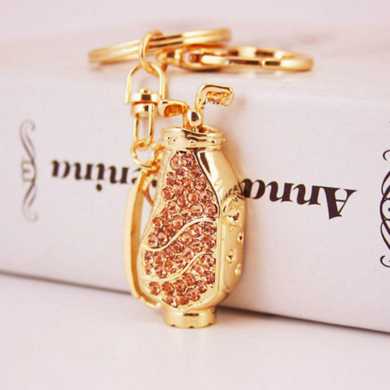 Keychain - Glitter Golf Bag (assorted Colors)