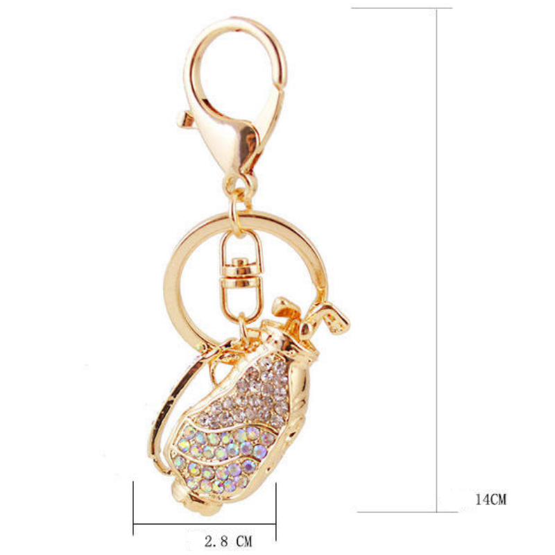 Keychain - Glitter Golf Bag (assorted Colors)