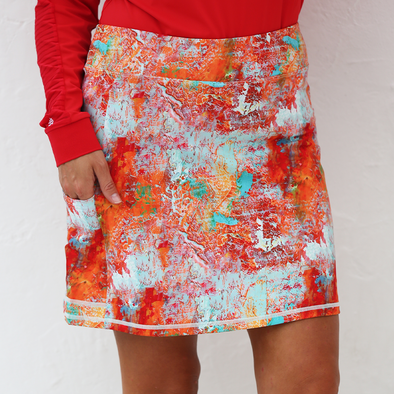 FAMARA A-Line Art Skort